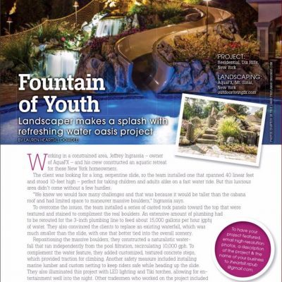 A magazine article about fountain of youth.
