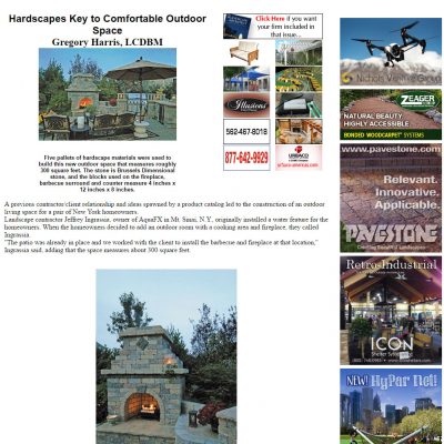 A page of the outdoor living magazine