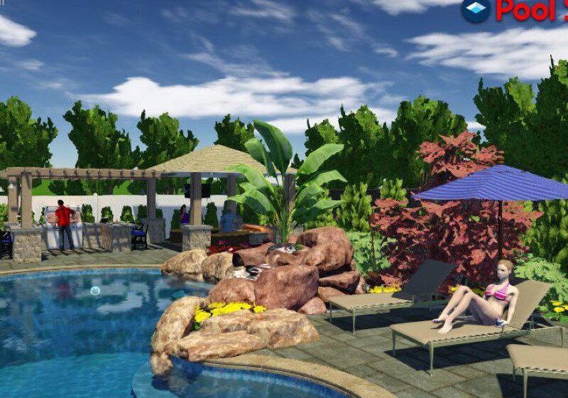 Swimming Pool Waterfall Designs